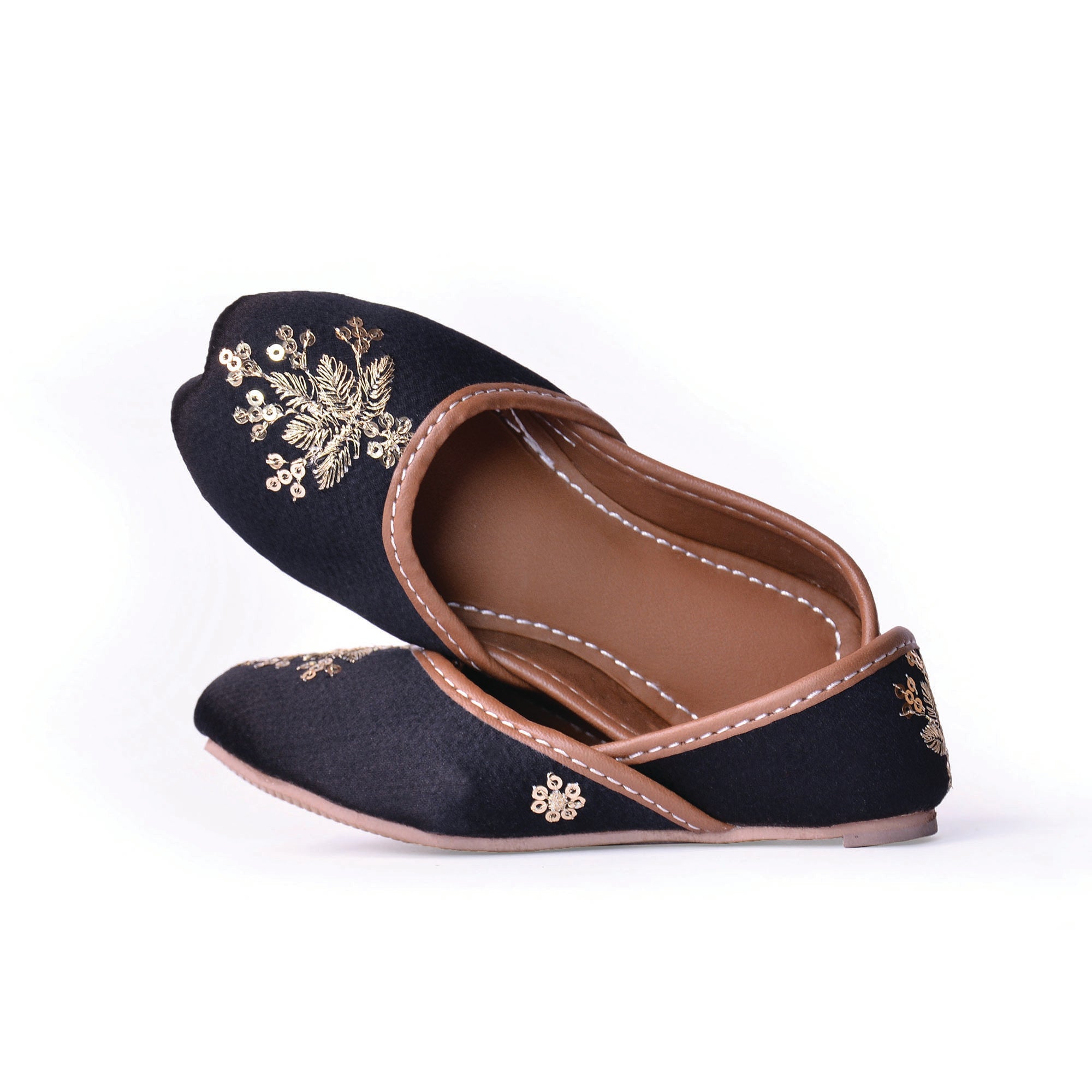Chaussures Khussa Femme Fancey En Cachemire Argenté - Neuves Sans Emballage
