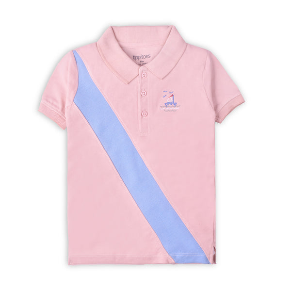 Boys Pink  Polo Shirt