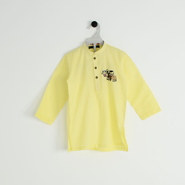 Eid Special Yellow Hand Made Emb suit