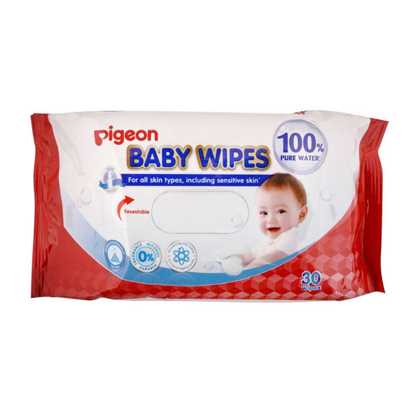 BABY WIPES, CHAM & ROSE 30S