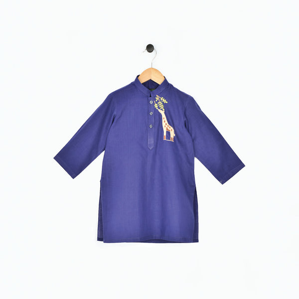 Hand knited Giraffe kurta