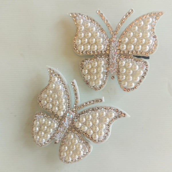 Pack Of 2 Shiny Butterfly Clips