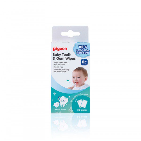 PIGEON BABY TOOTH & GUM WIPES NATURAL