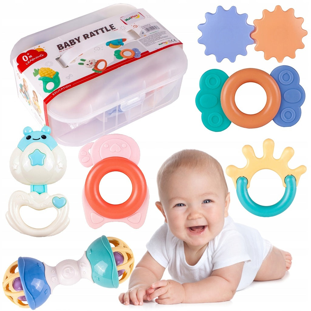 SET OF RATTLES TEETHER RATTLES – Tippitoes