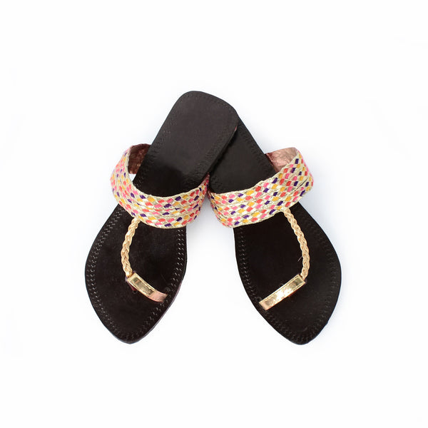 Kolapuri Chappal Black