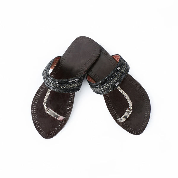 Gulbahar (Chocolate Brown) Chappal