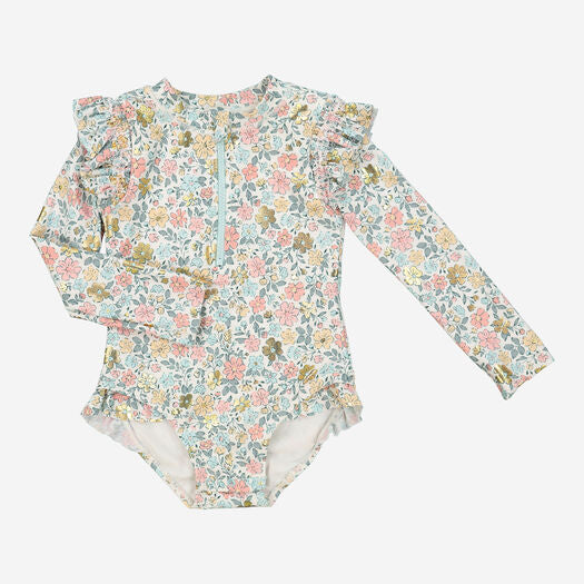 Floral Unicorn Swim Surfsuit