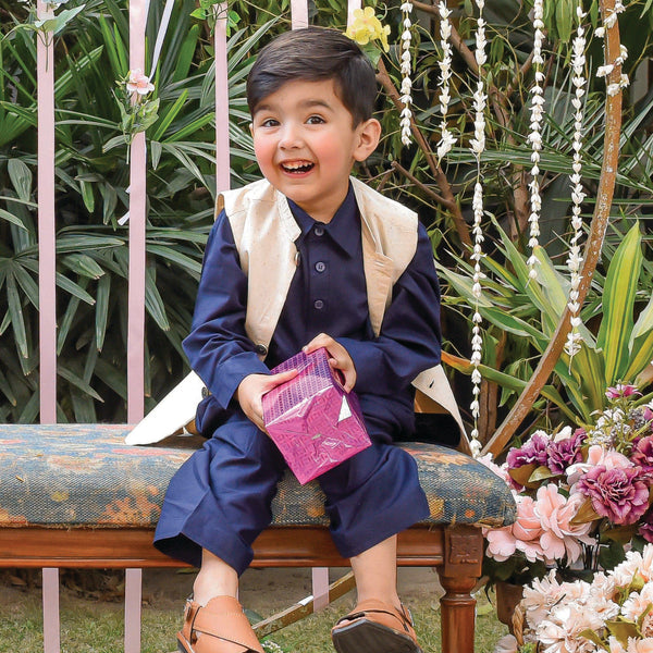 Boys Blue Shalwar Kameez