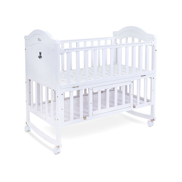 Tinnies Wooden Cot-White