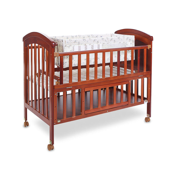 Tinnies Wooden Cot-Brown