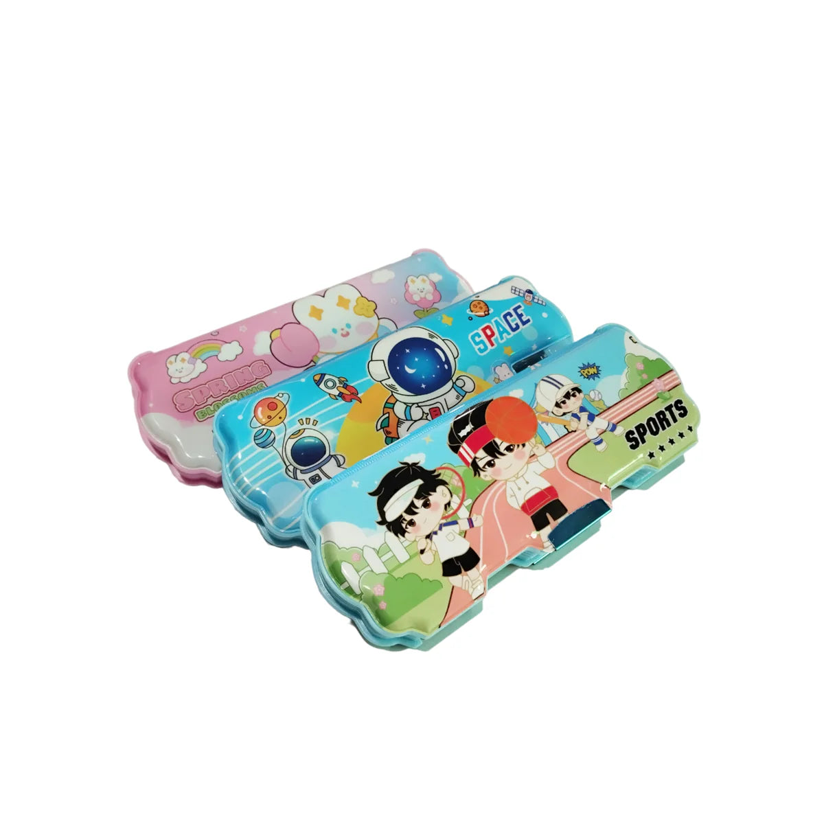 Cartoon Geometry Box With Dual Sharpener – Tippitoes