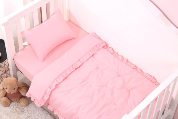 Solids - 3 Pcs Crib's Bedding Set