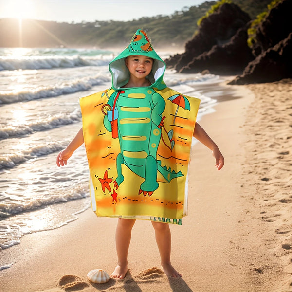 Crocodile Wearable Hooded Bath Towel