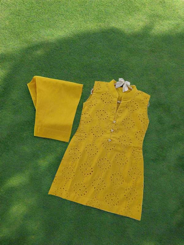 Mustard Farshi Set