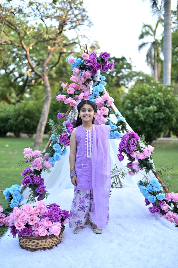Girls lilac whimsy Dress