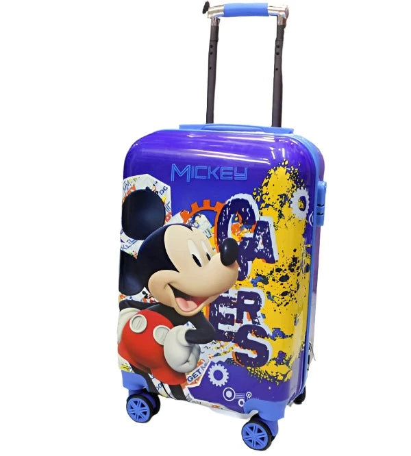 Mickey Mouse 4 Wheels Children Kids Luggage Travel Bag