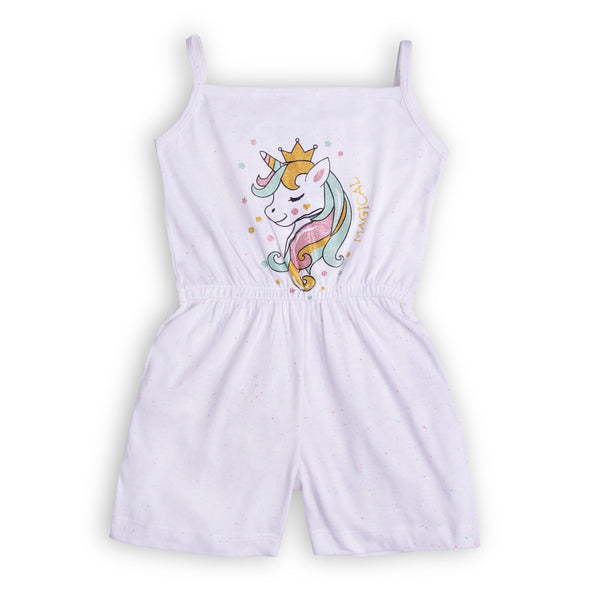Girls Unicorn Prnt Jumpsuit