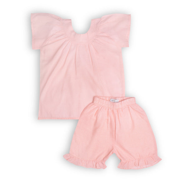 Girls Dotted Matching Set