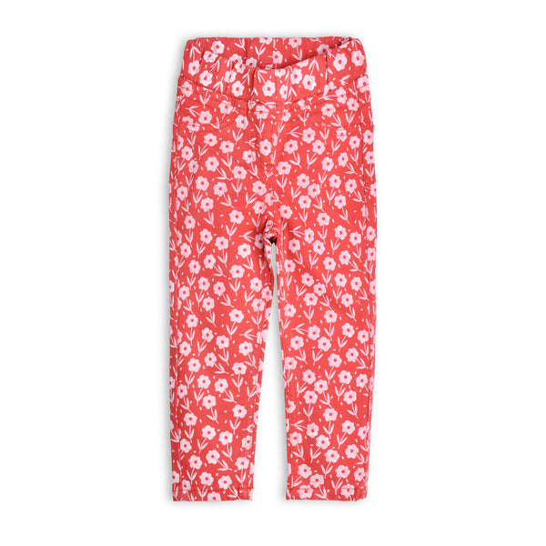 Girls Floral Printed Jegging