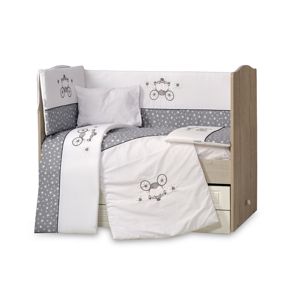 Cot Bedding Set – Grey
