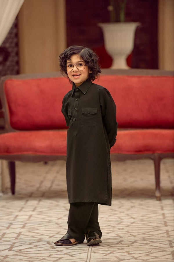 Boys Black Dress-