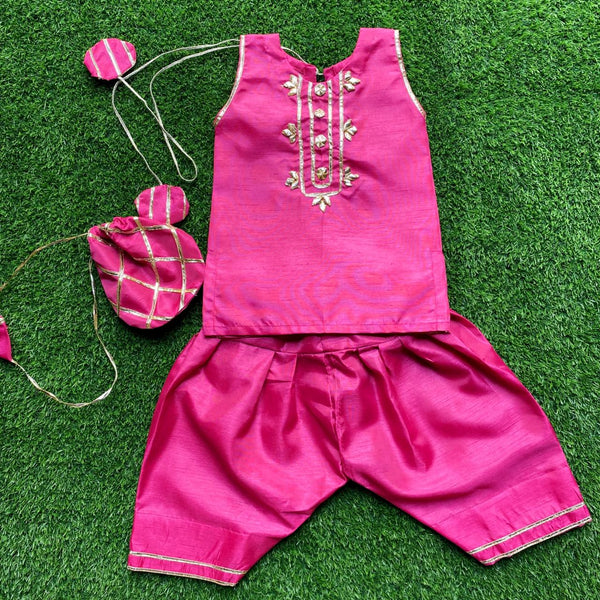 Girls Jacquard Emb 2Pcs