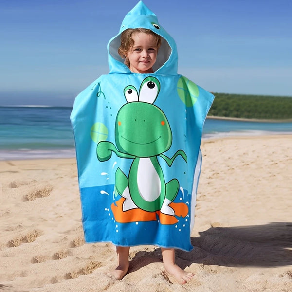 Froggy Hooded Ponncho Towel