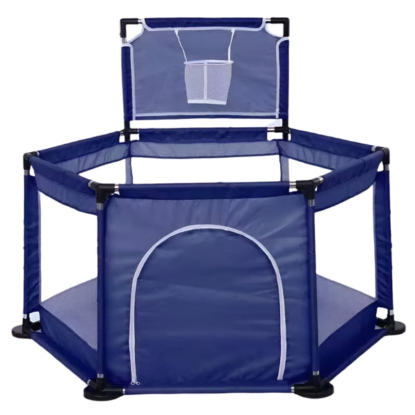 Baby Playpen with Basketball Frame