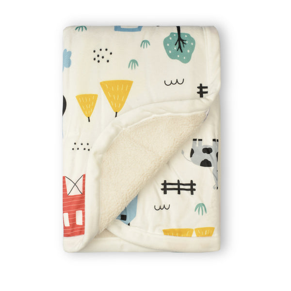 Baby Farm Printed Blanket