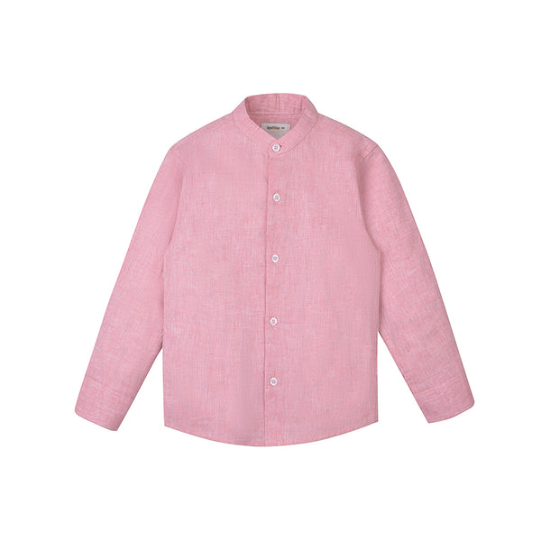 Boy Red Linen Shirt