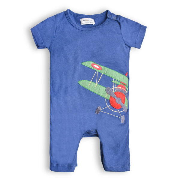 Boys Plane Applique Romper