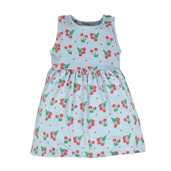 Cherry Print Jersey Dress