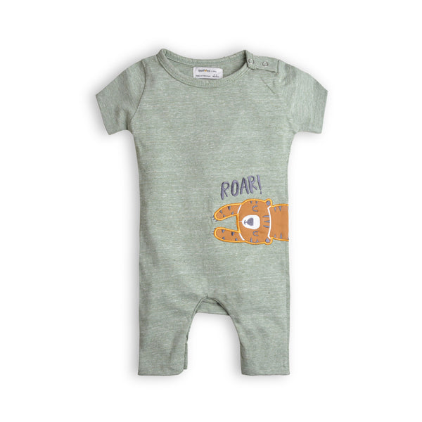 Boys Tiger Emb Romper