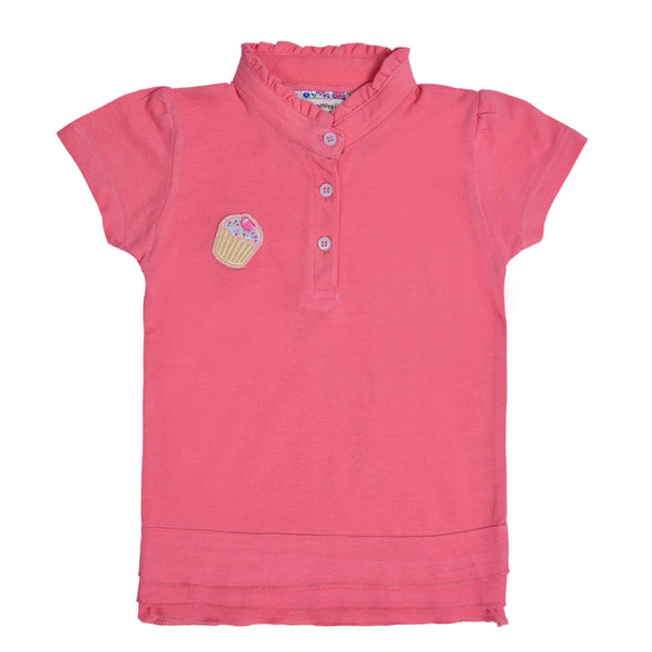Girls Pink Ban Polo