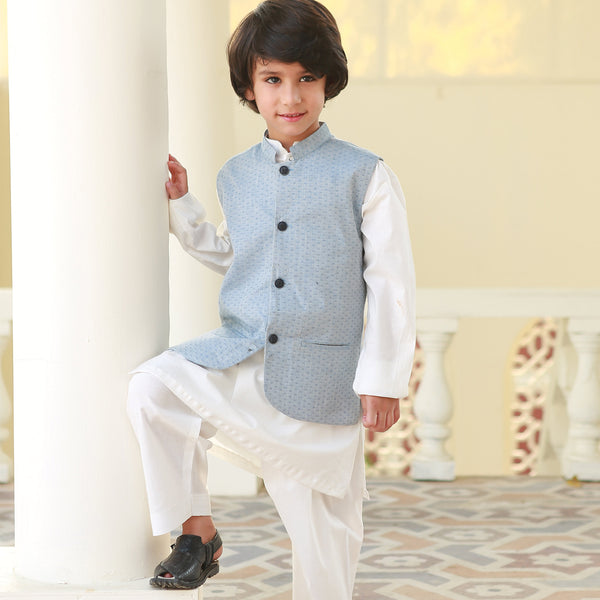 Boys  White Shalwar Kameez