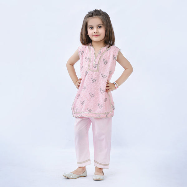Girls Pink Blush Suit